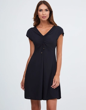 Stella Beach Dress - Black Swim Womens - bikinis clearance