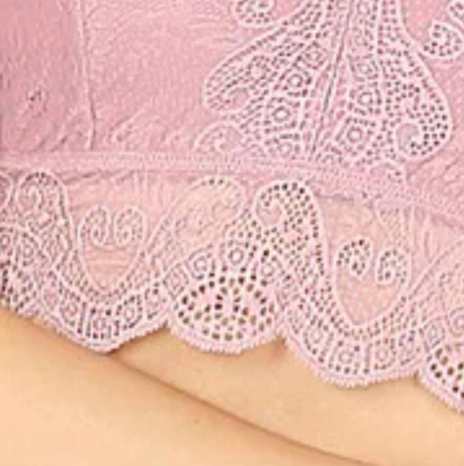 Stretch Lace Padded Bralette In Light Rose