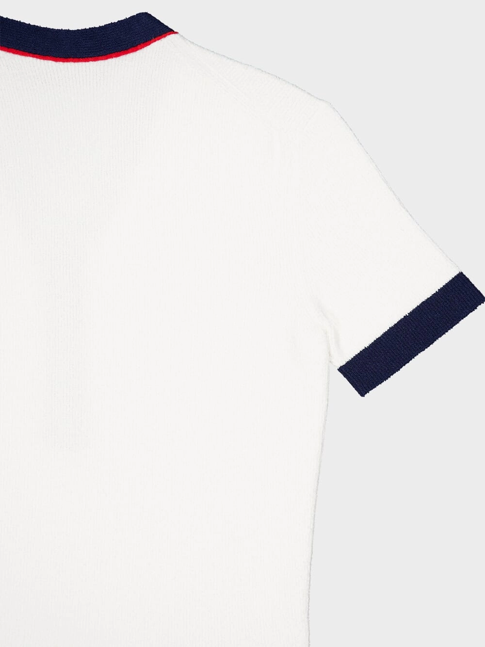 Stretch Rib Cotton V-Neck Top