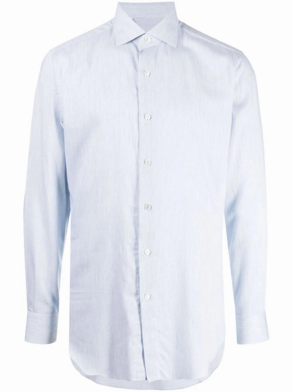 Striped Cotton-Cashmere Blend Shirt mens polos clearance