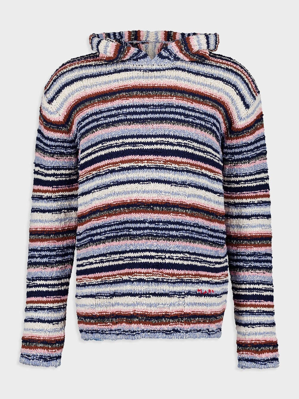 Striped Cotton Hooded Jumper Knitwear Mens - men's sweaters sale