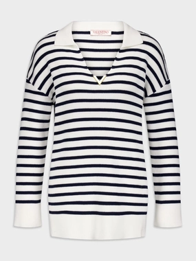 Striped Cotton Jumper Knitwear Womens - women's knitwear cheap