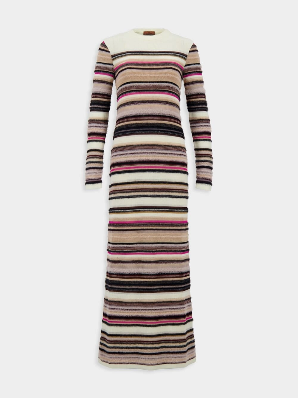 Striped Jacquard-Knit Maxi Dress Knitwear Womens - women's knitwear cheap