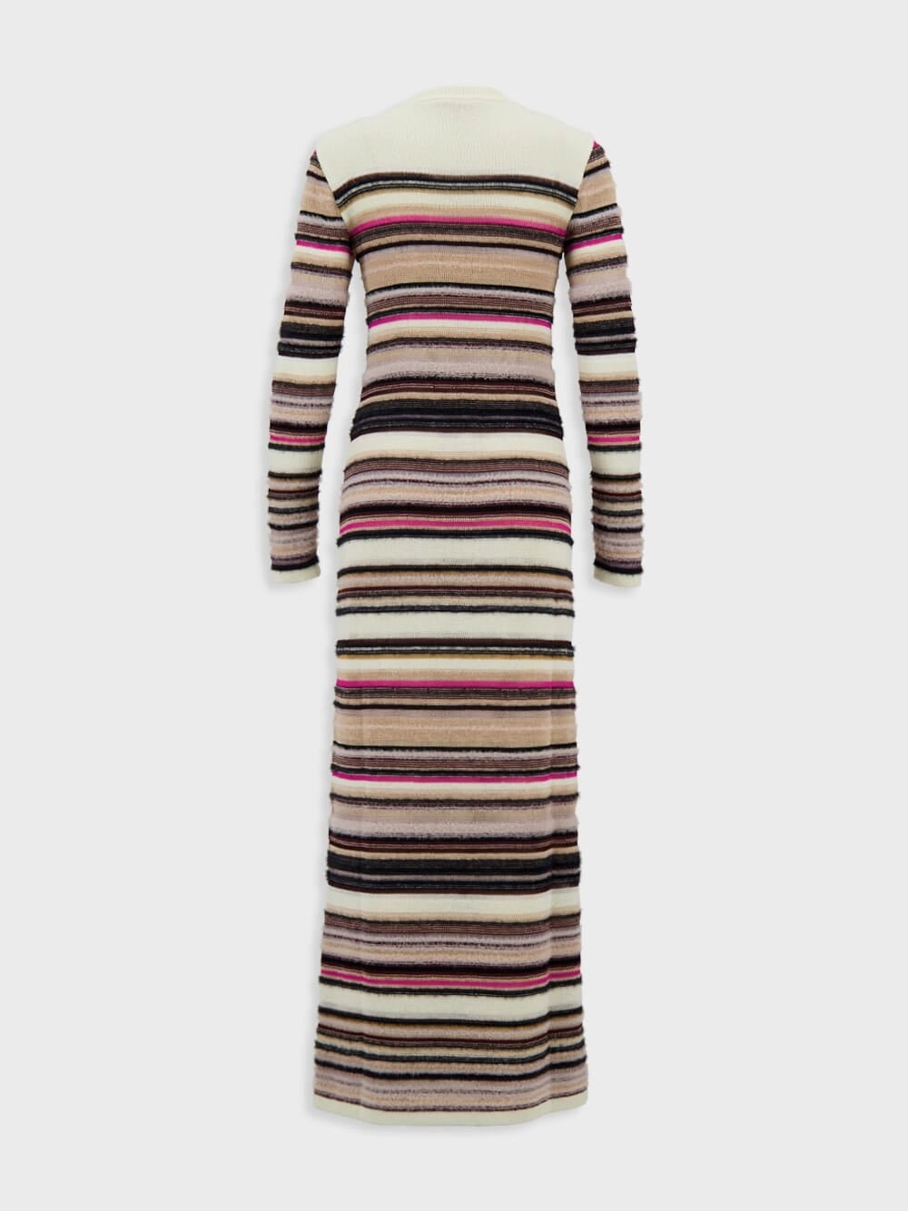 Striped Jacquard-Knit Maxi Dress
