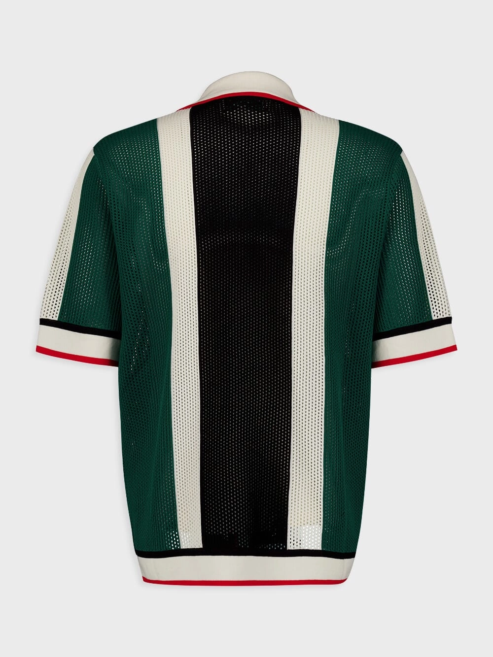 Striped Knitted Mesh Shirt