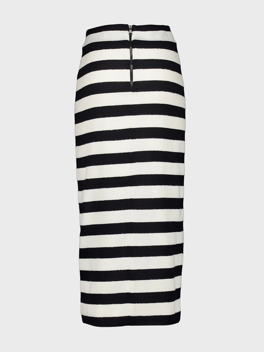 Striped Knitted Midi Skirt