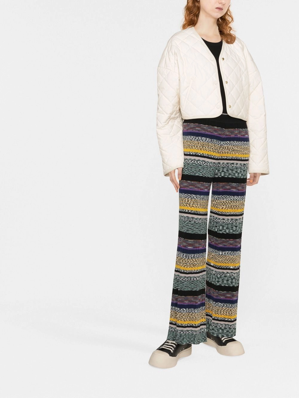 Striped trousers