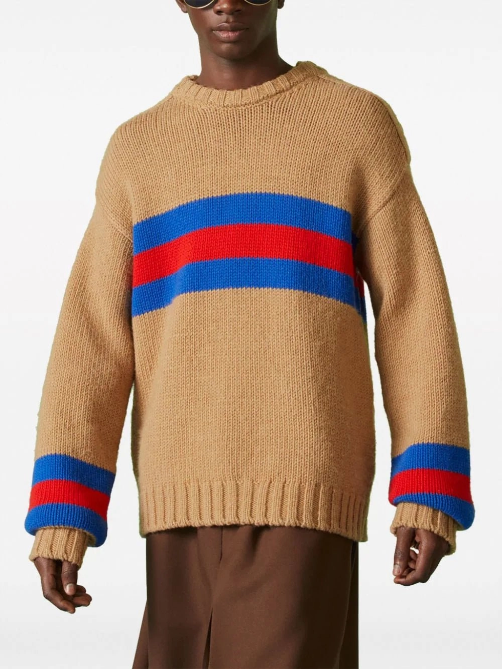 Striped Wool Mohair Jumper