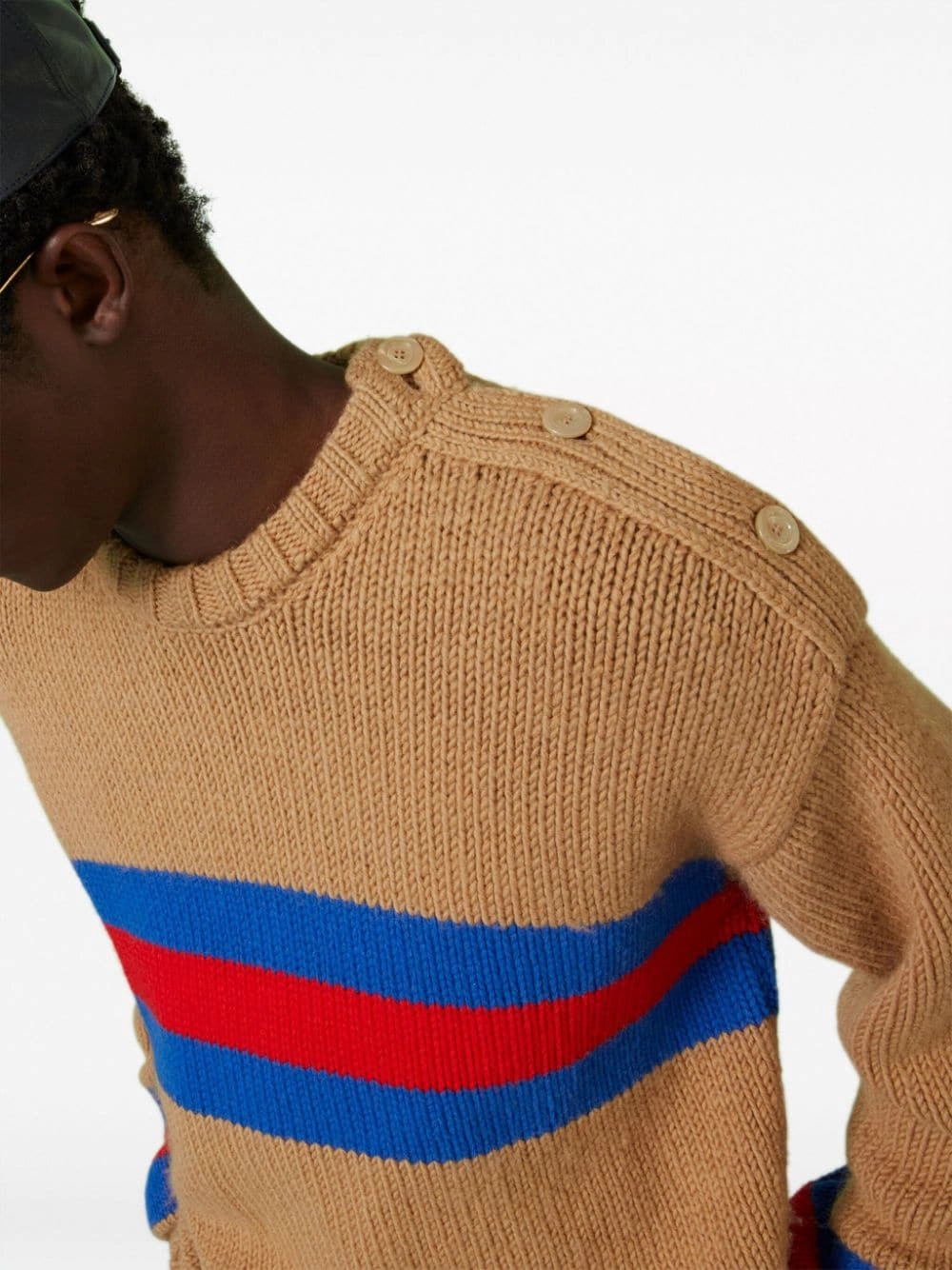 Striped Wool Mohair Jumper