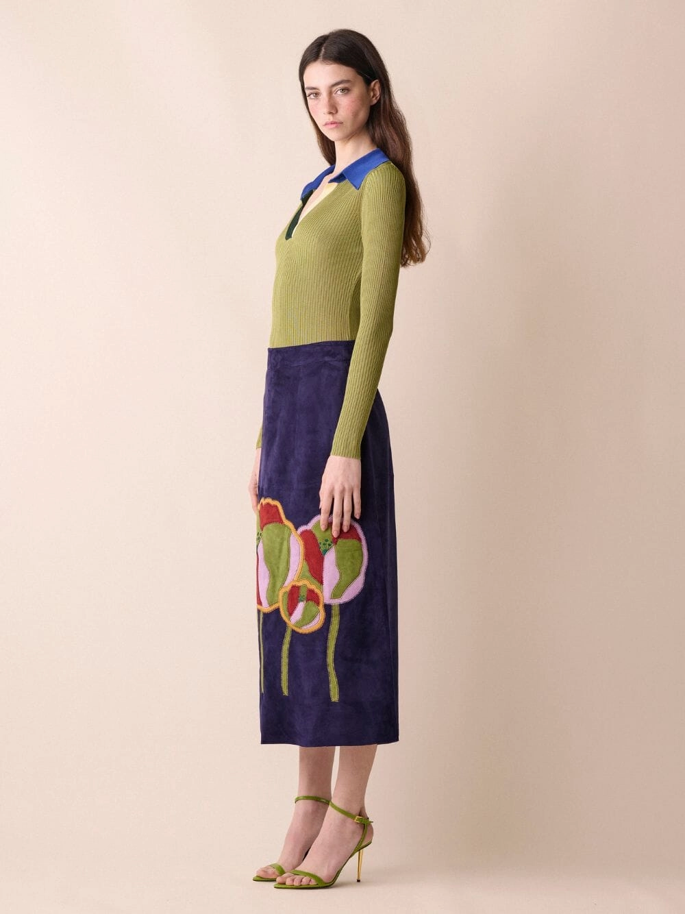 Sun Long-Sleeve Knitted Top