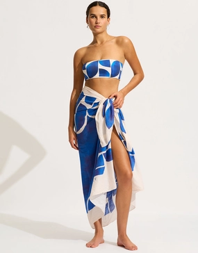 Sunray Sarong - Ultramarine Swim Womens - bikinis clearance