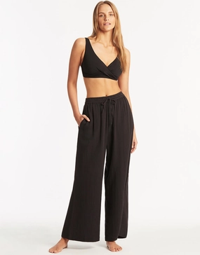 Sunset Beach Pant - Black Swim Womens - bikinis clearance