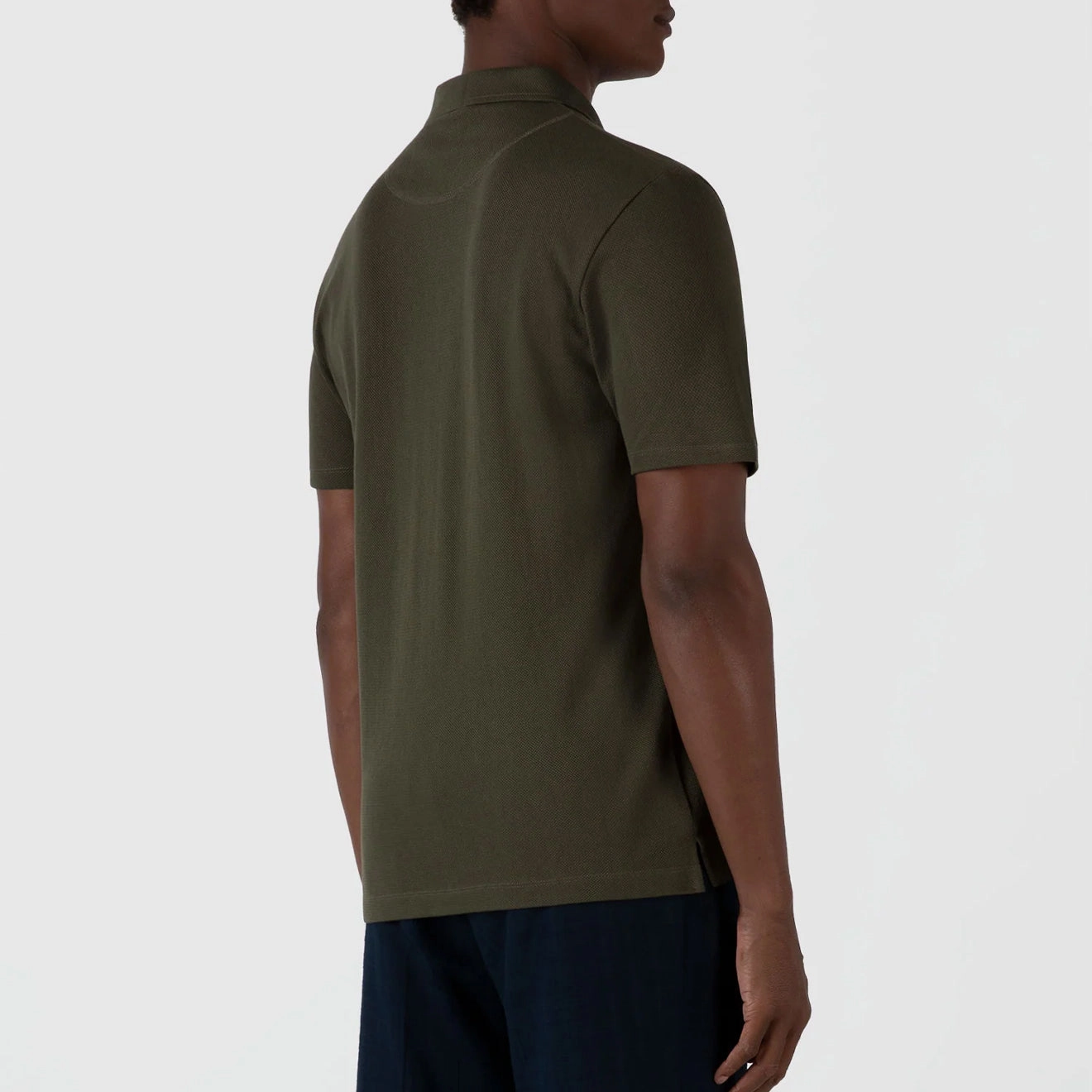 Sunspel Riviera Polo Shirt Pine Green