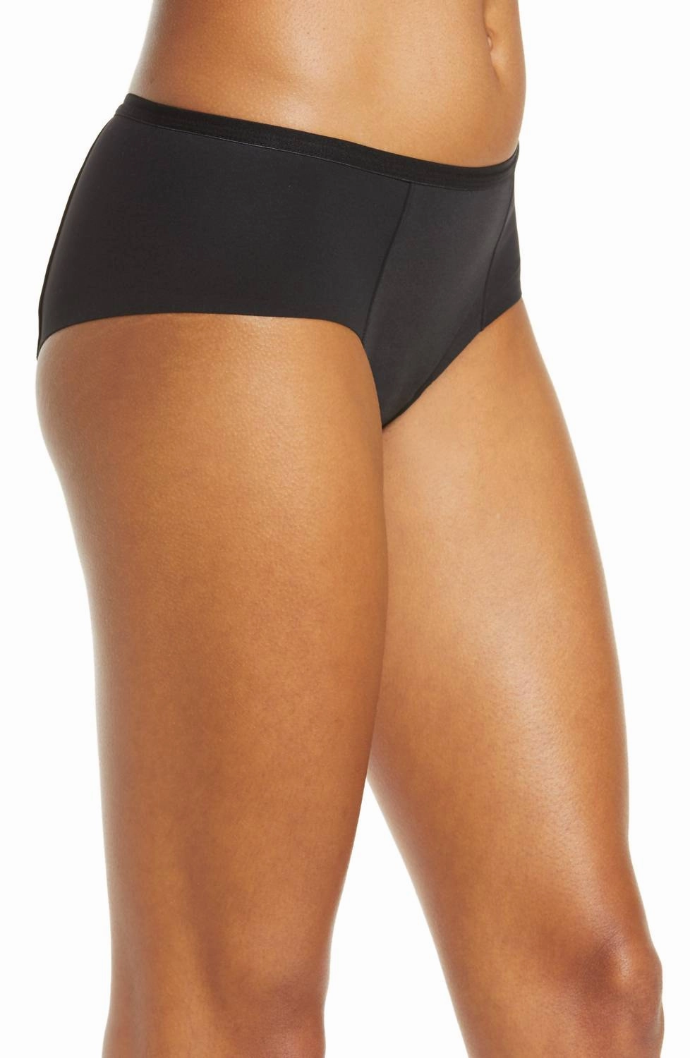 Super Heavy Absorbency Hipster Panties In Black