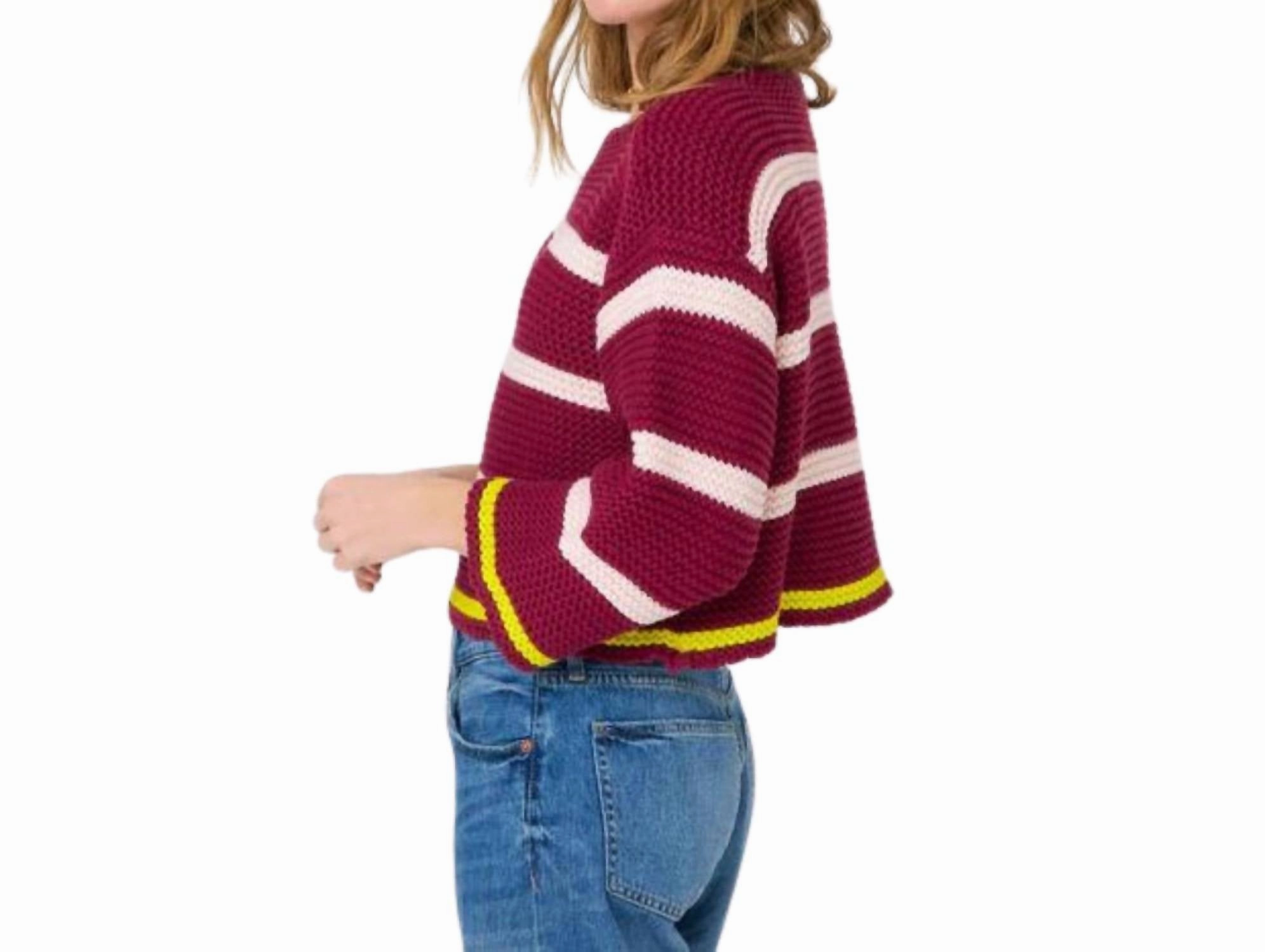 Sweater In Burgundy