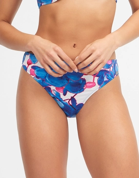 Tahiti Bikini Pant - Blue Floral Swim Womens - beachwear discount