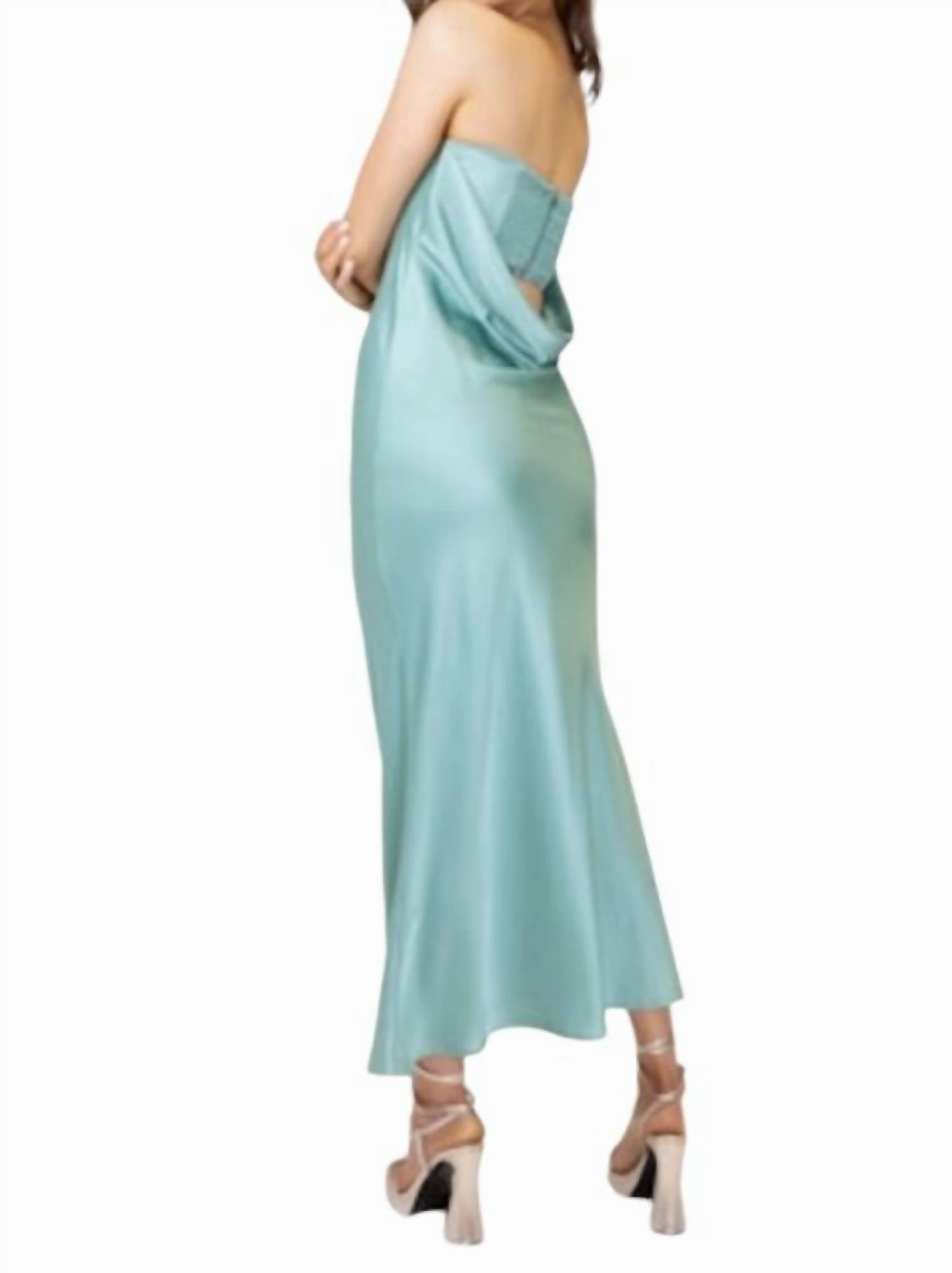Talia Dress In Mint Sage