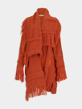 Tangerine Alpaca Wool Knit Cardigan Knitwear Womens - women's knitwear cheap