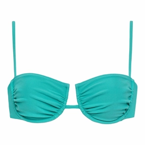 Teal Simonette Bikini Top Swim Womens - strapless bikinis sale