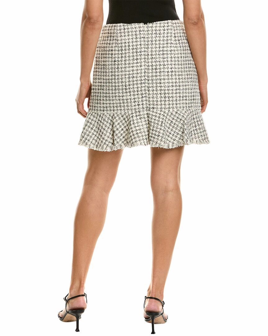 Ted Baker Peplum Fringed Hem Mini Skirt