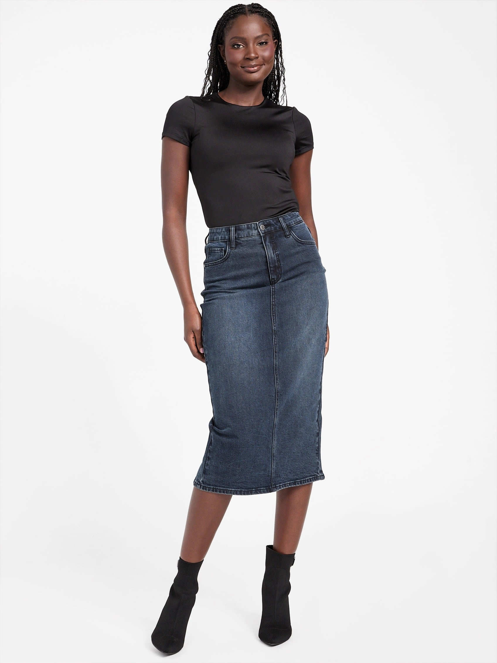 Tee Denim Skirt