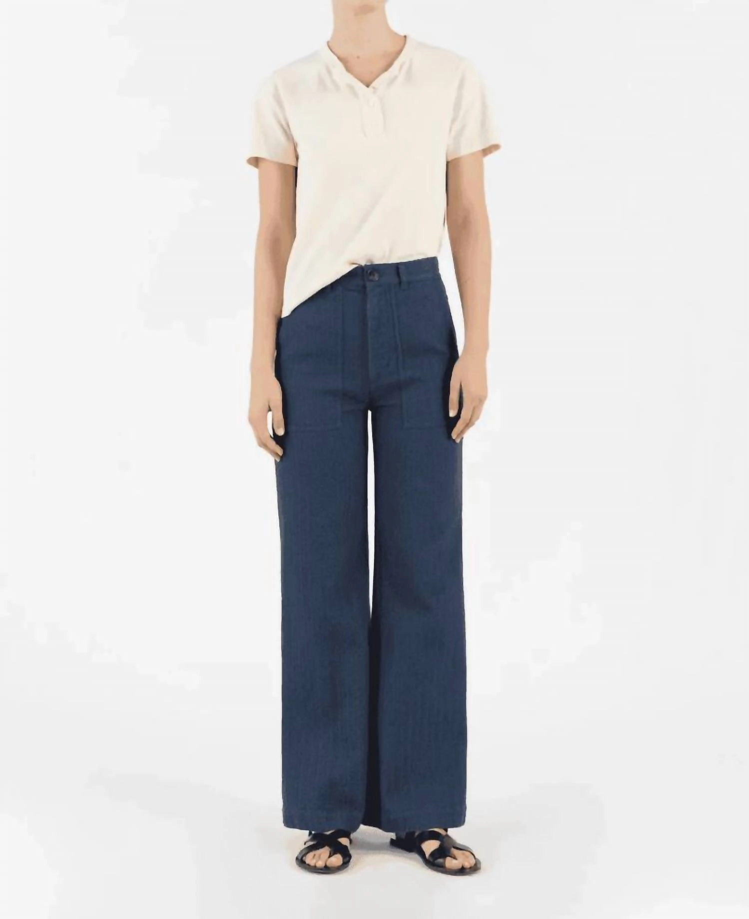 Temescal Textured Pants In Neptune