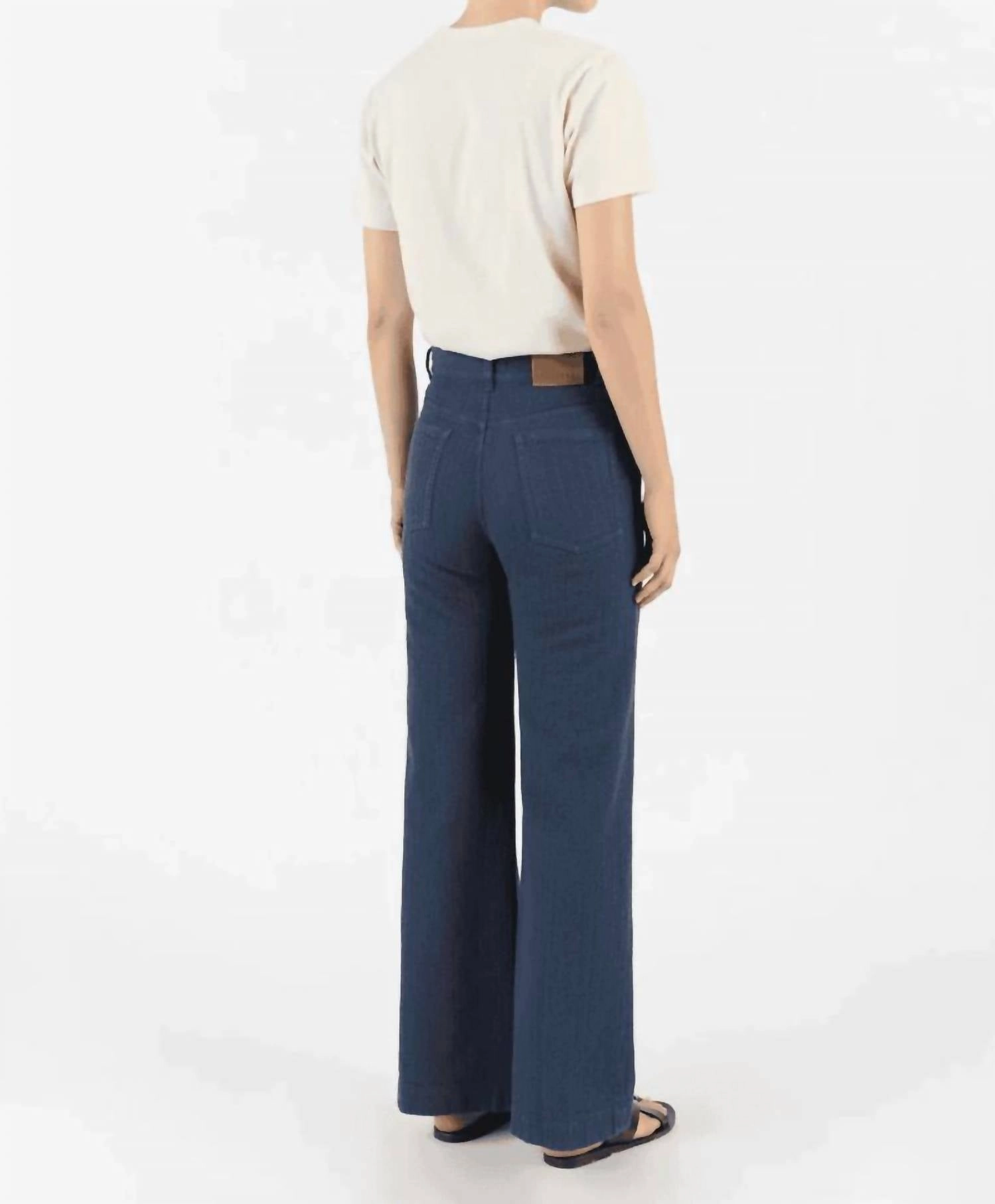 Temescal Textured Pants In Neptune