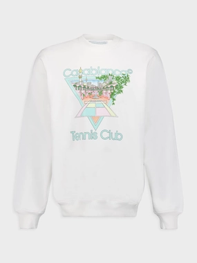 Tennis Club Icon Cotton Sweatshirt Tops Mens - thermal tops