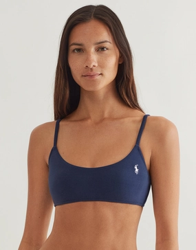 Terry Kennedy Bralette Bikini Top - Navy Blue Swim Womens - beachwear discount