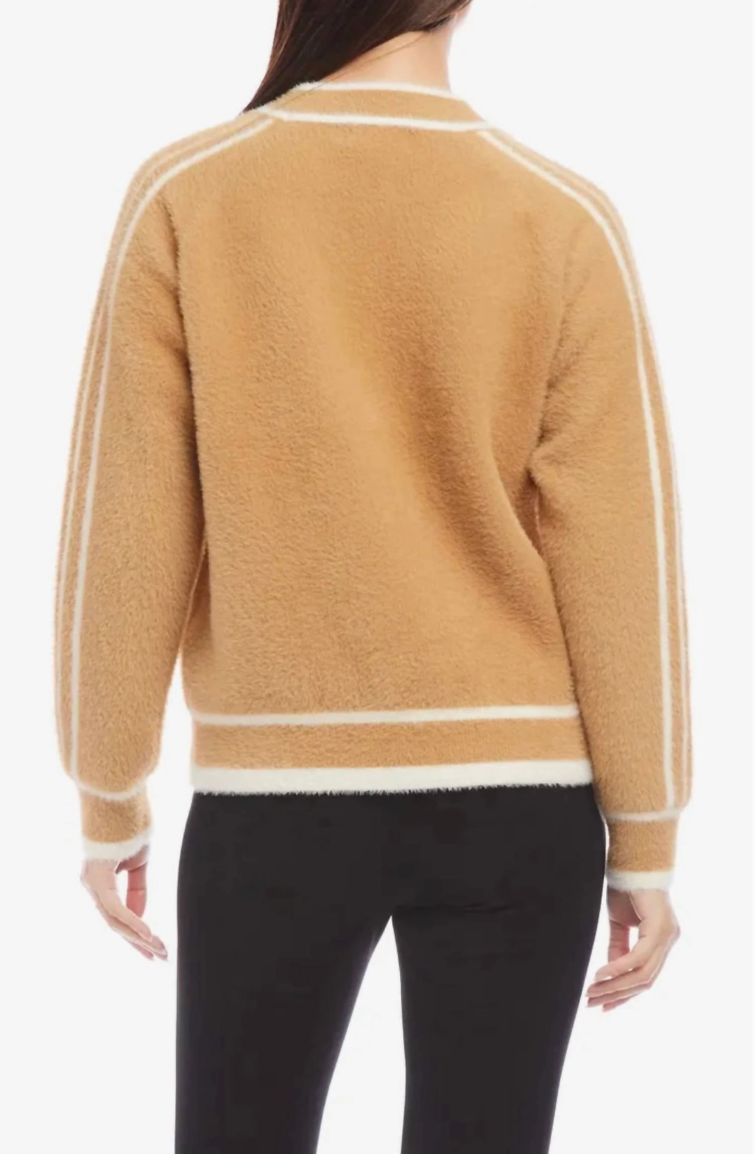 Textured Sweater In Camel