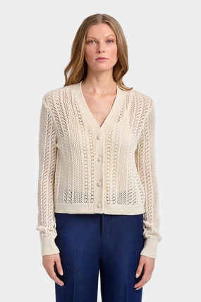 THE LIT CARDIGAN Tops Womens - tie-front tops cheap