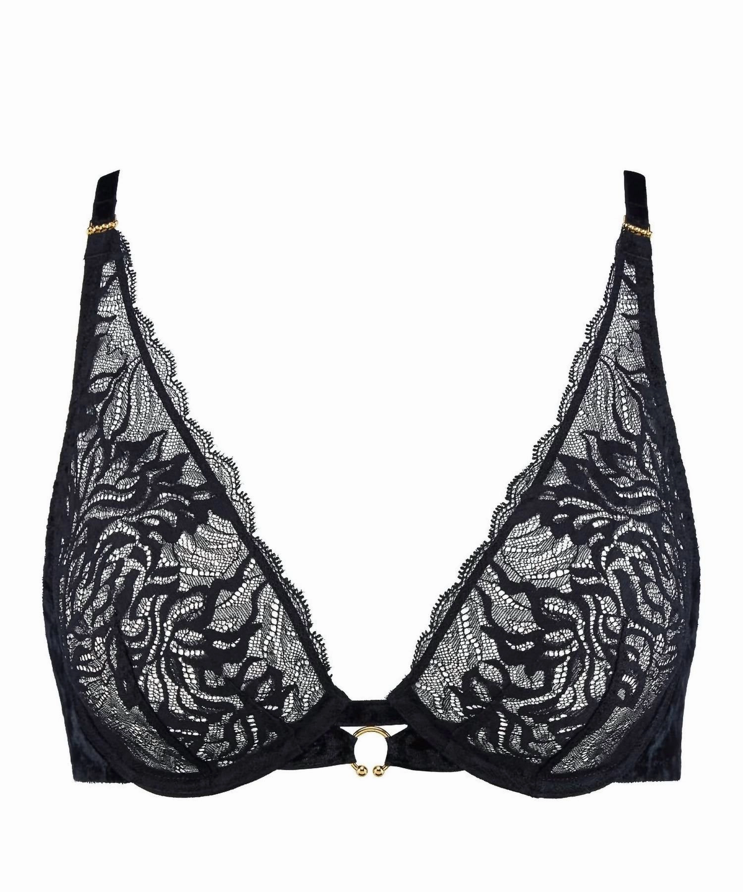 The Night Before Triangle Bra In True Black