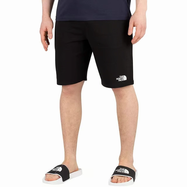 The North Face NF0A81TYJK3 Fleece Shorts Men's Black Simple Logo Cotton CLO477