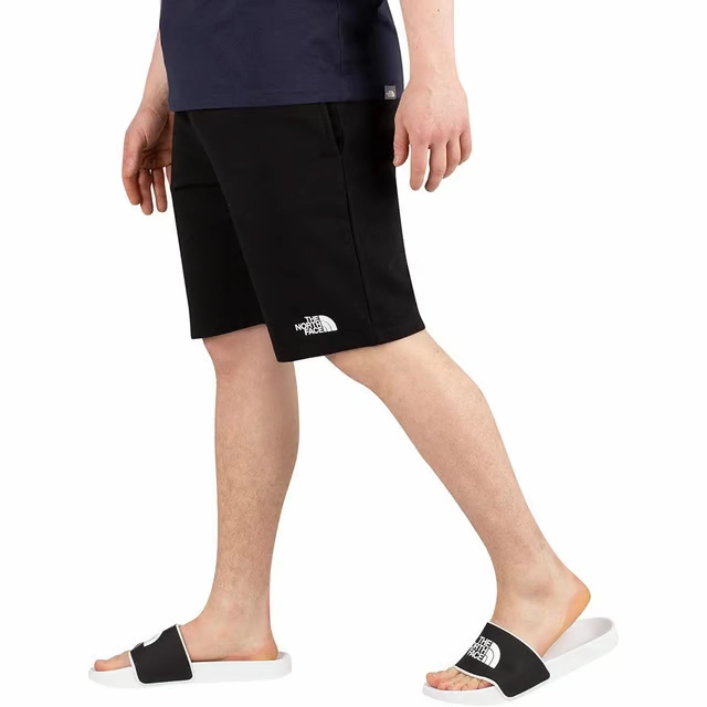 The North Face NF0A81TYJK3 Fleece Shorts Men's Black Simple Logo Cotton CLO477
