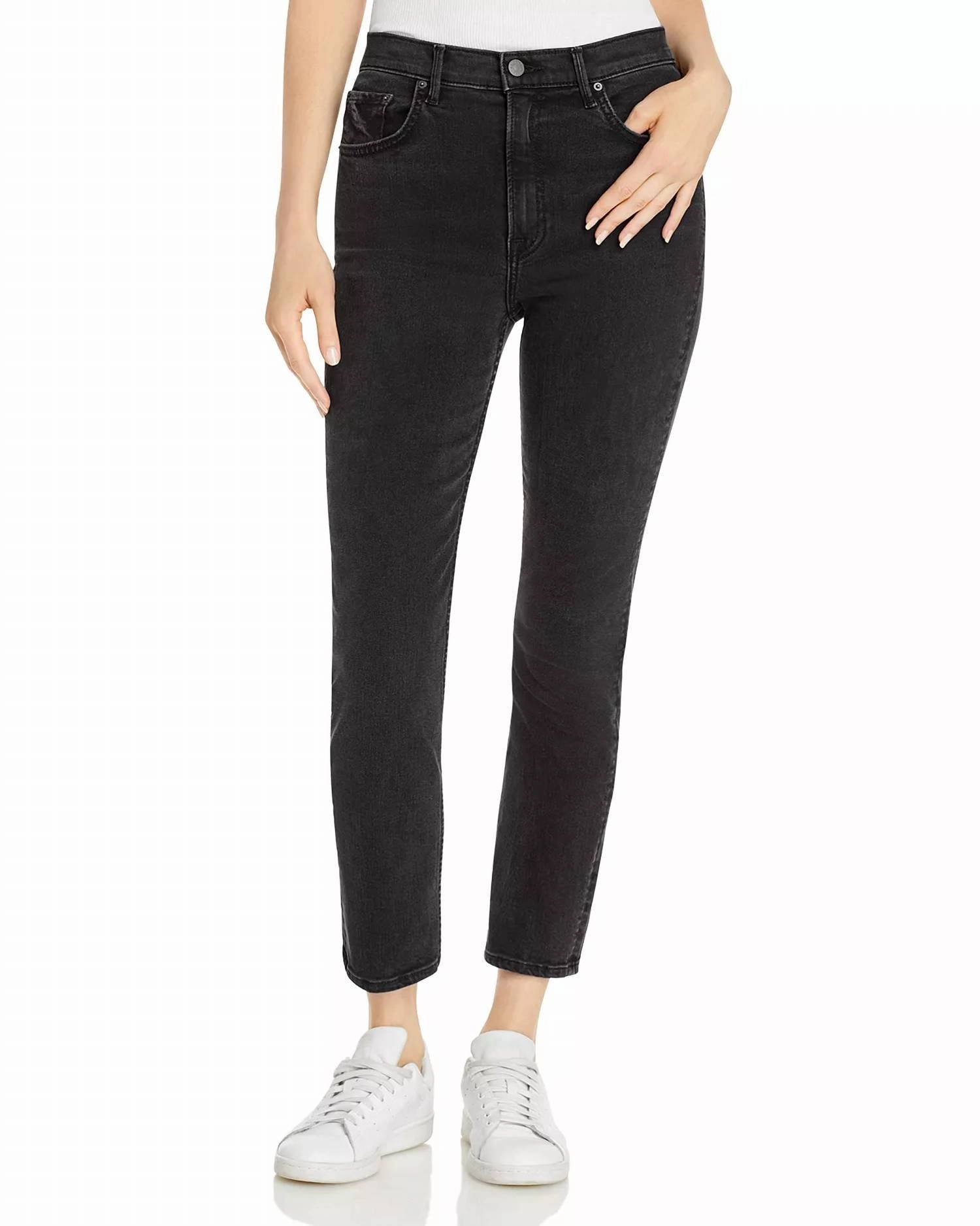 The Reed Skinny Jean In Black Rain Bottoms Womens outlet online store