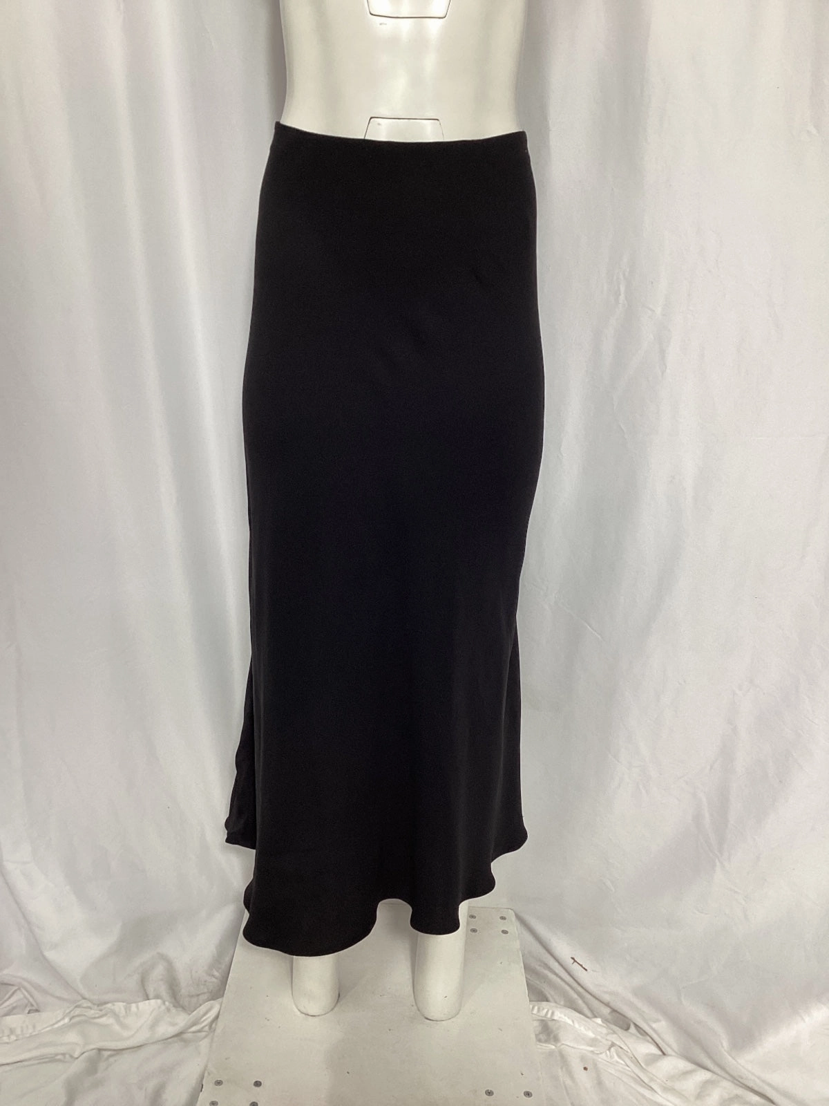 The Row Midi Flared Skirt in Black Viscose