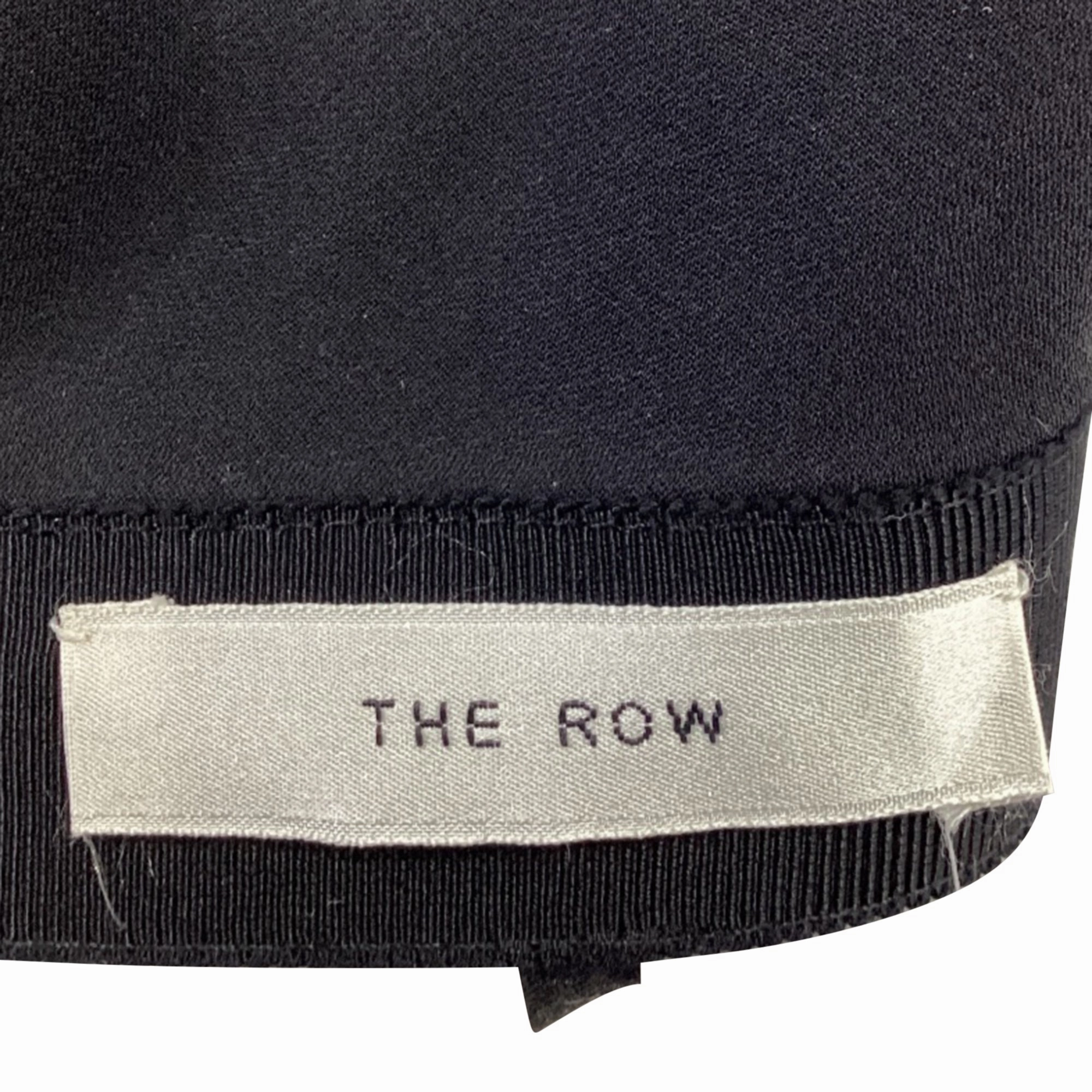 The Row Midi Flared Skirt in Black Viscose