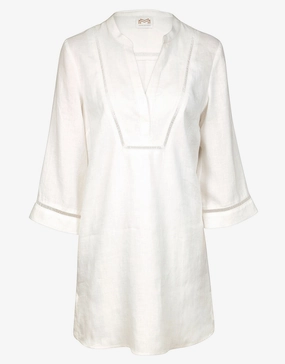 The White Collection Tunic - Natural White Swim Womens - bikinis clearance