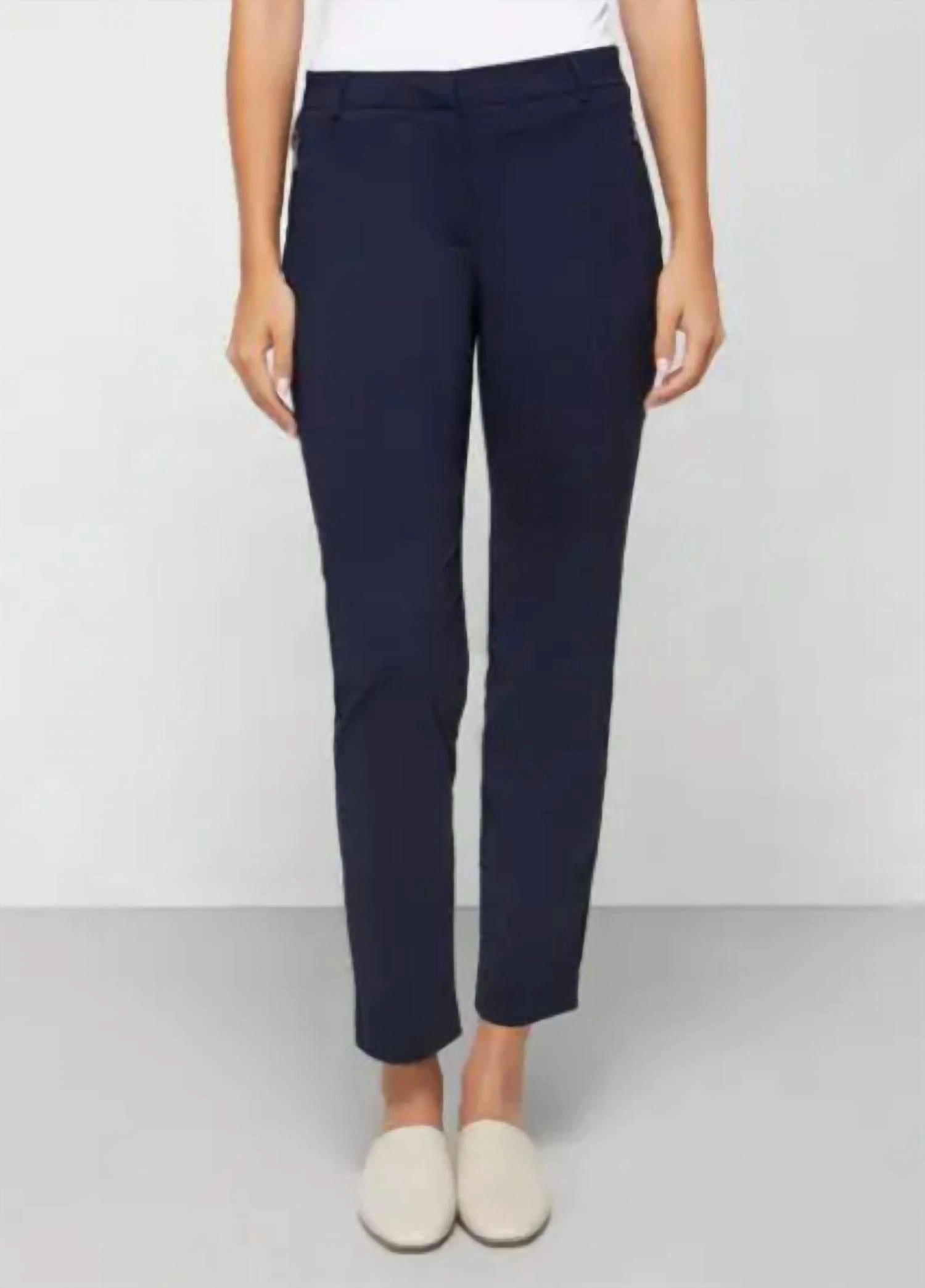 Thea Curvy Pant In Navy womens capris online shop