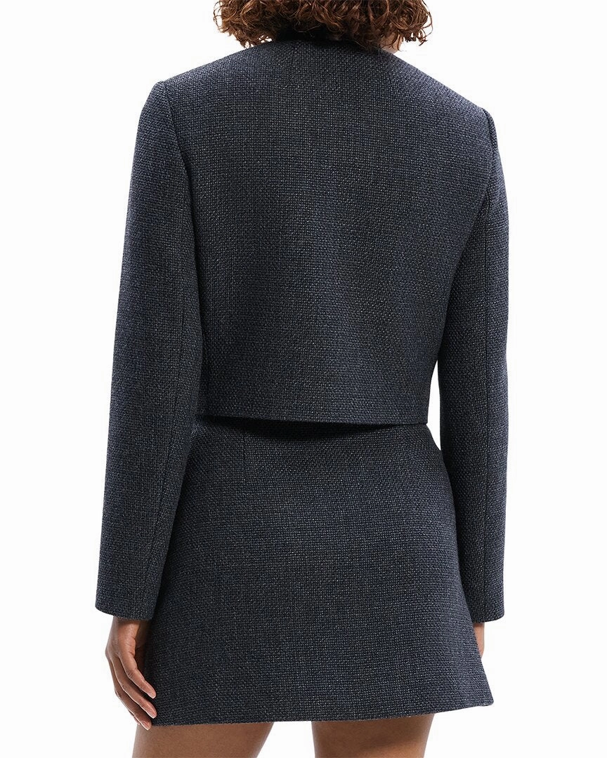 Theory Tweed Wool-Blend Cardigan Jacket