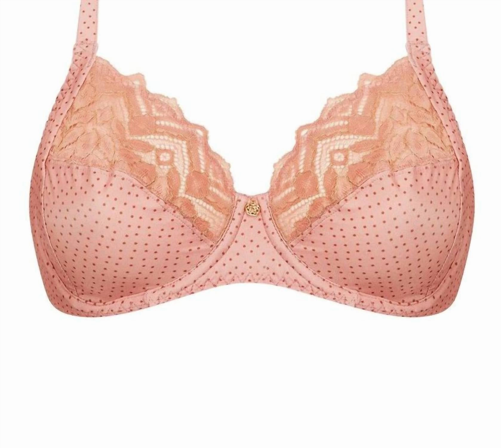 Three Parts Full Cup Bra In Bulles Rosees