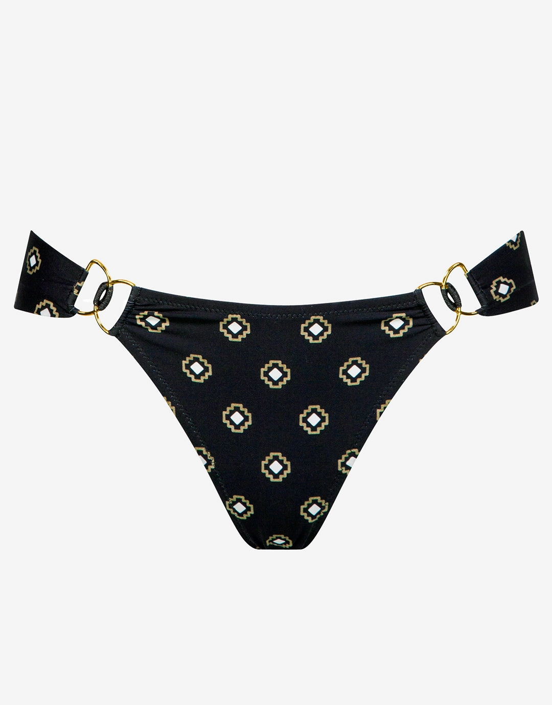 Tiles Craft Hipster Bikini Pant - Black Neutrals Swim Womens - beachwear discount
