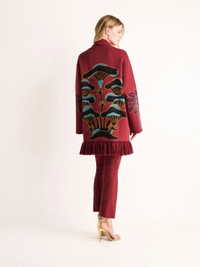 Toadstool Jacquard Cardigan Knitwear Womens - women's knitwear cheap