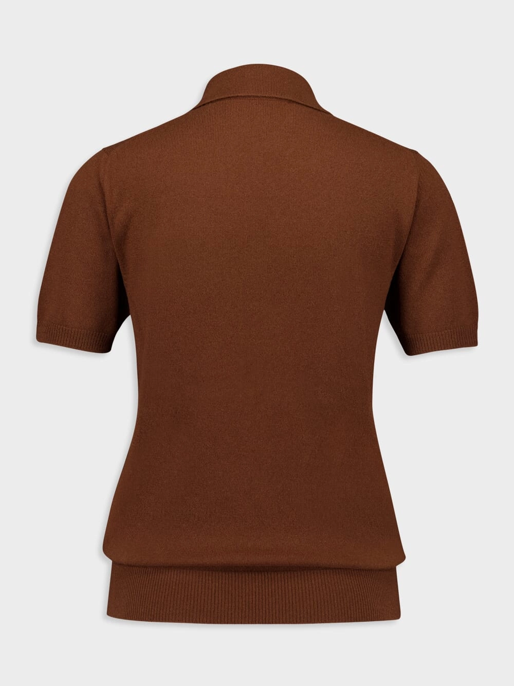Tobacco Cashmere Polo Shirt