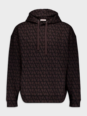 Toile Iconographe-Print Cotton Hoodie Tops Mens - thermal tops