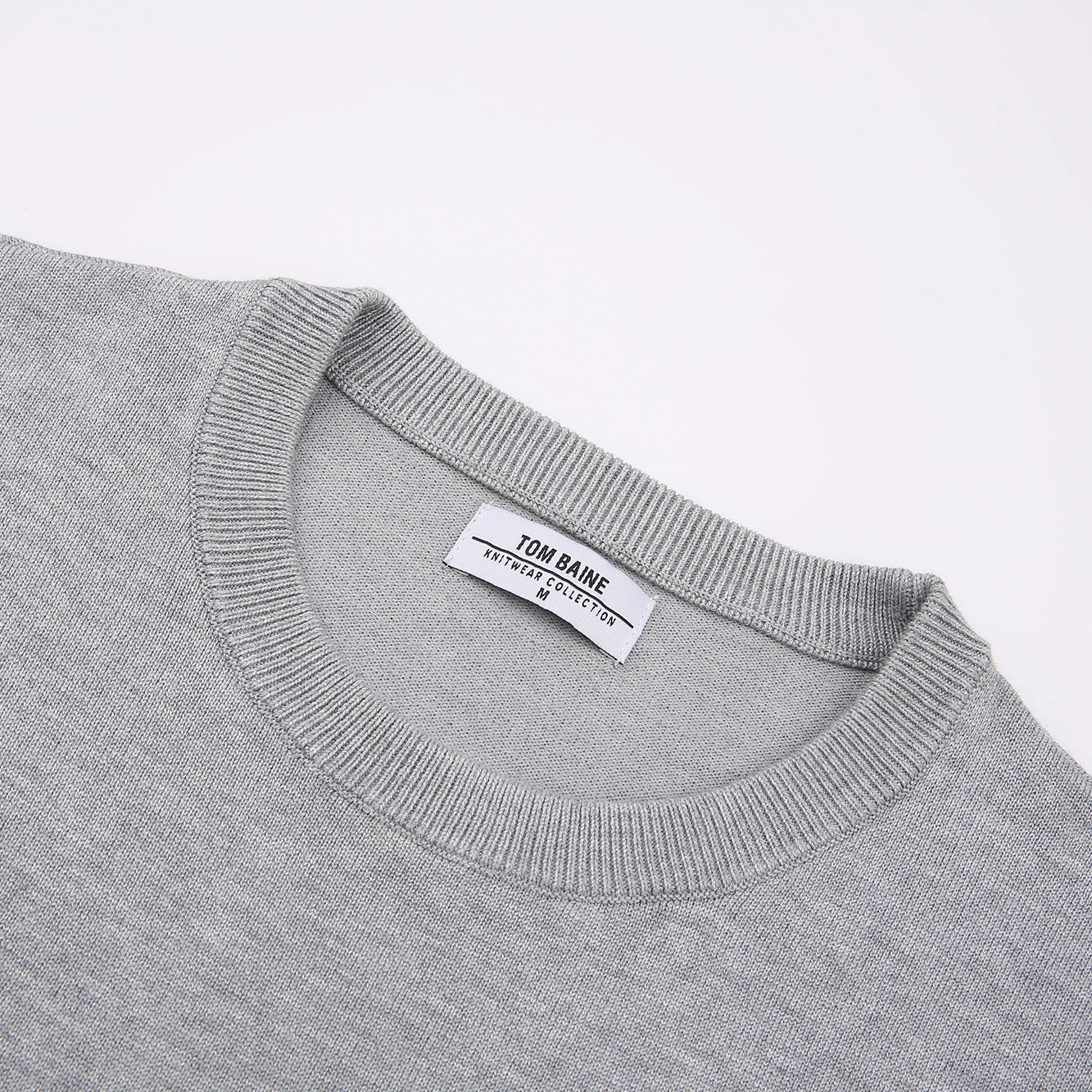 Tom Baine Men's Cashmere Feel Slim Fit Crew Neck Sweater