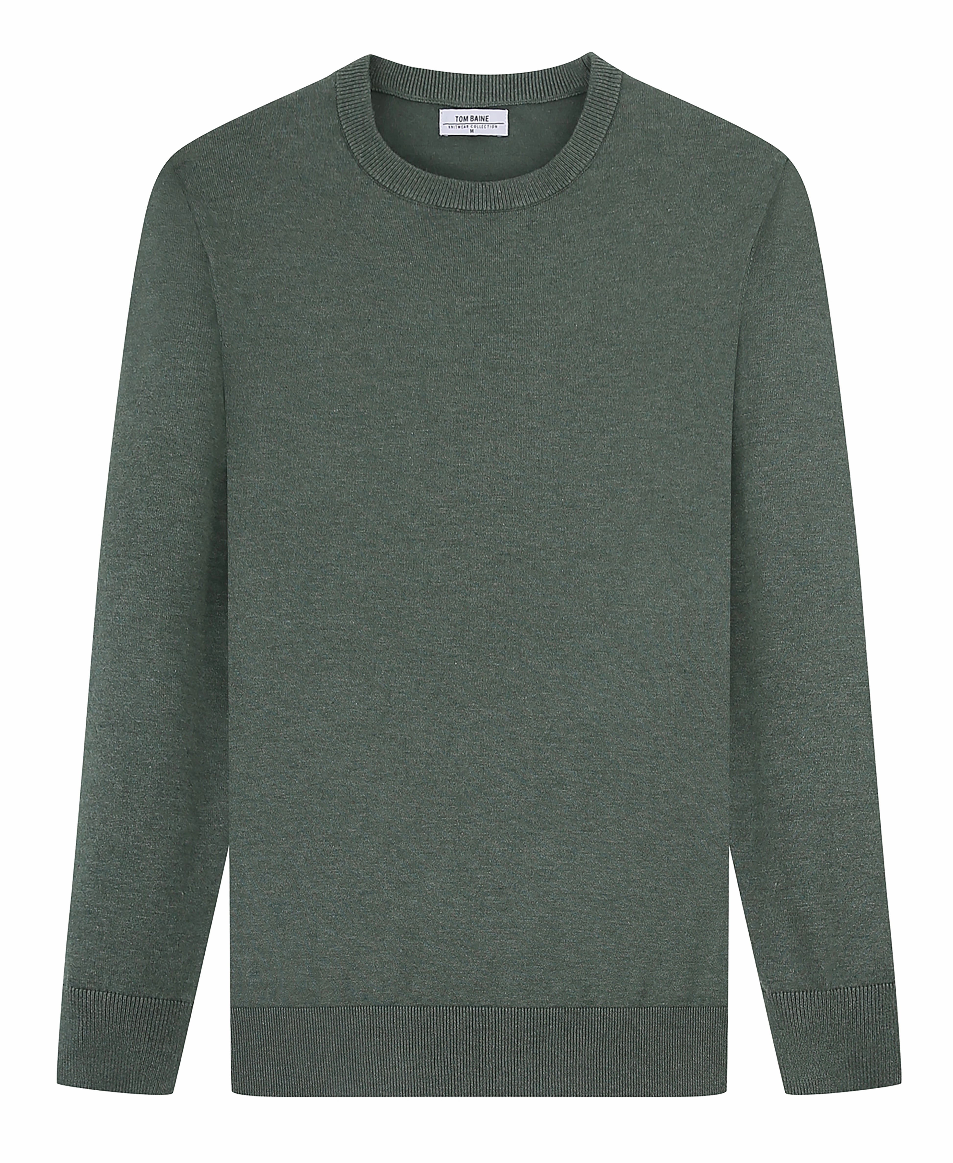 Tom Baine Men's Cashmere Feel Slim Fit Crew Neck Sweater