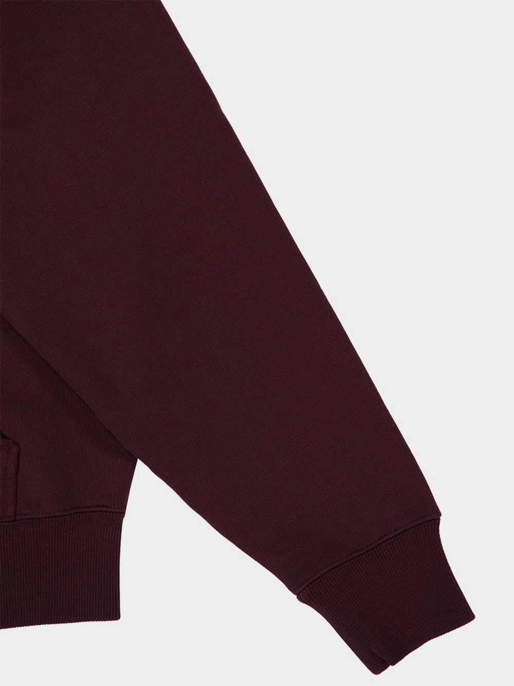 Tonal Ami de Coeur Zipped Sweatshirt in Eggplant