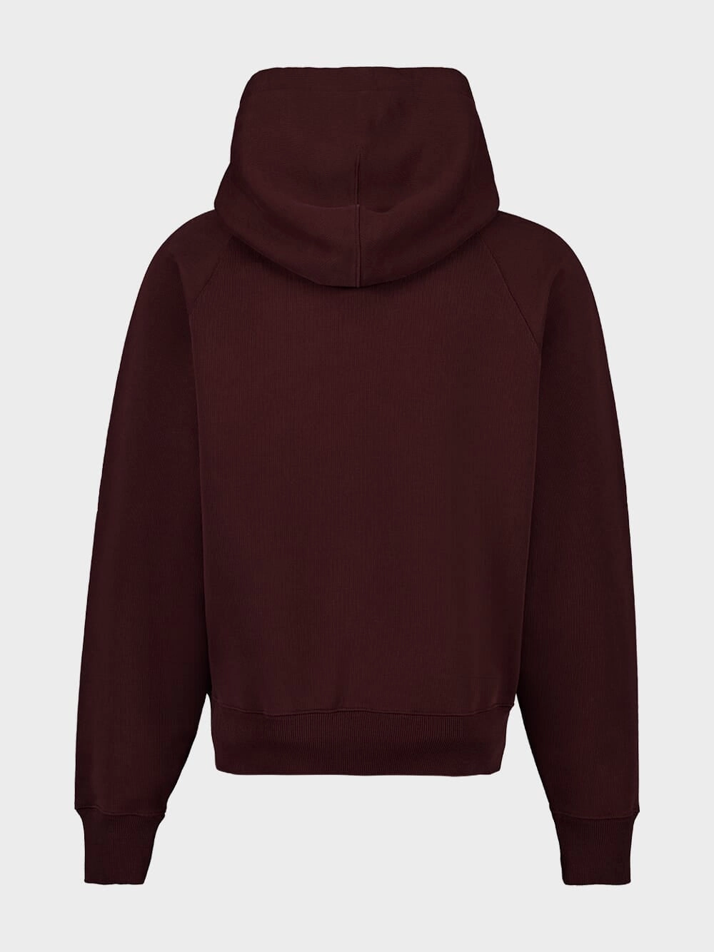Tonal Ami de Coeur Zipped Sweatshirt in Eggplant