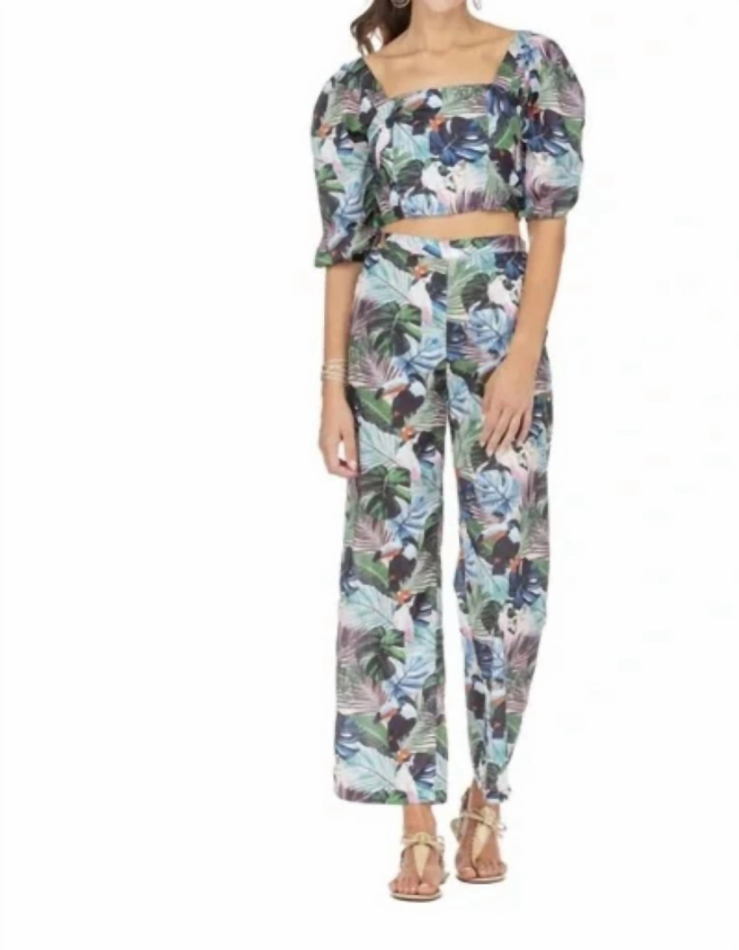 Toucan Jungle Set In Blue